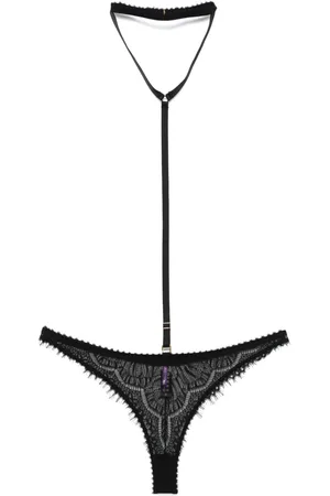 MAISON CLOSE Accroche Cœur thong and harness