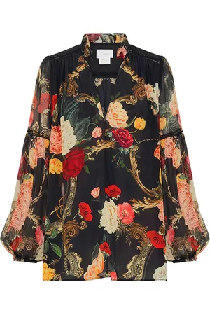 Camilla Floral-print blouse