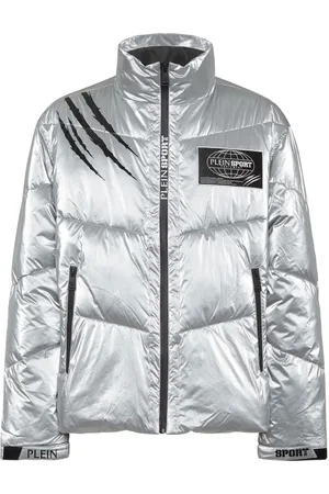 Philipp Plein Printed zipped padded jacket
