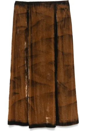 TELA Flame midi skirt
