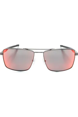 FERRARI Rectangle-frame mirrored sunglasses