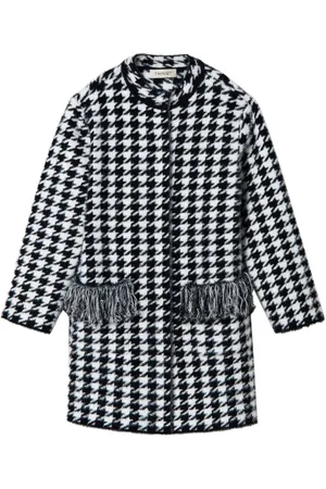 Twin-Set Jacquard knit coat