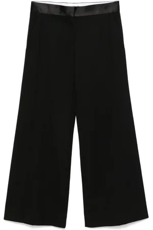 Victoria Beckham Satin-trim trousers