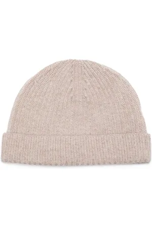 N.PEAL Cashmere ribbed beanie