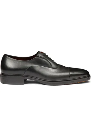 santoni Easy leather oxford shoes