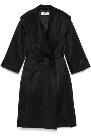 Elisabetta Franchi Satin belted coat