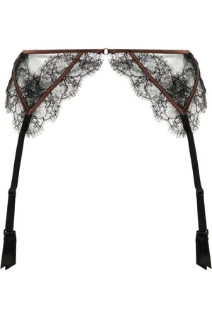 Kiki de Montparnasse Lace inset garter belt