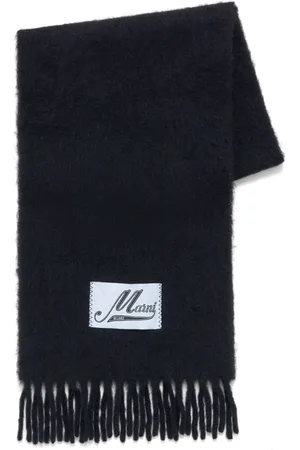 Marni Logo-appliqué scarf