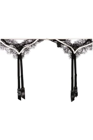 Kiki de Montparnasse Lace inset garter belt