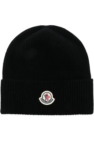 Moncler Logo-patch beanie hat
