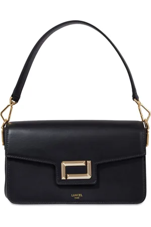 LANCEL Leather medium flap bag