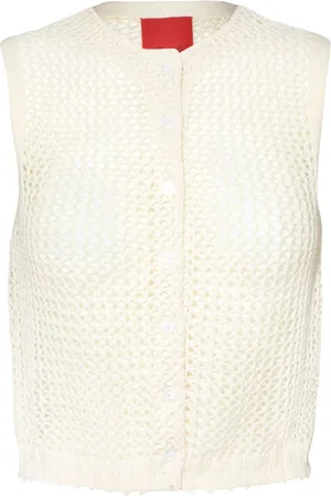 Cashmere In Love Crochet buttoned vest