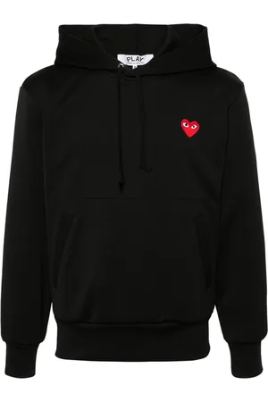 Comme des Garçons Heart-print pullover hoodie