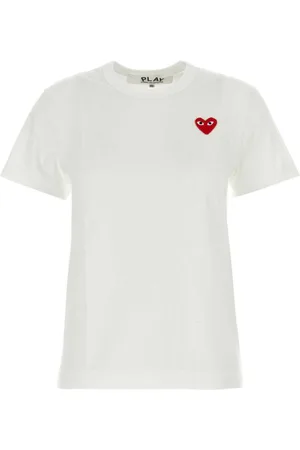 Comme des Garçons Heart-patch cotton T-shirt