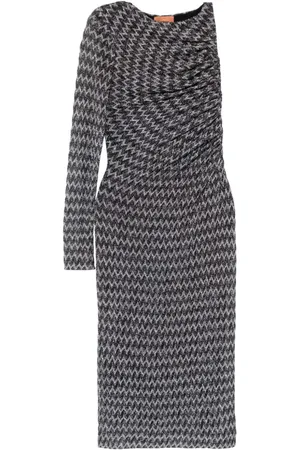 Missoni Chevron-knit midi dress