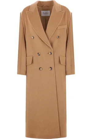 Max Mara Double-breasted camel coat