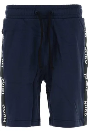 HUGO BOSS Sporty logo-tape cotton shorts