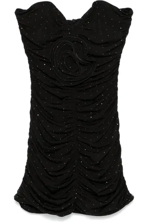 NISSA Floral-appliqué mini dress