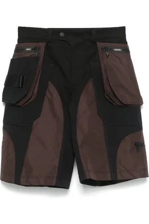 MUGLER Panelled-design cargo shorts