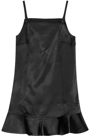 Ganni Duchesse-satin mini dress