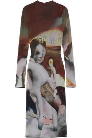 MUGLER Sunset Sees midi dress