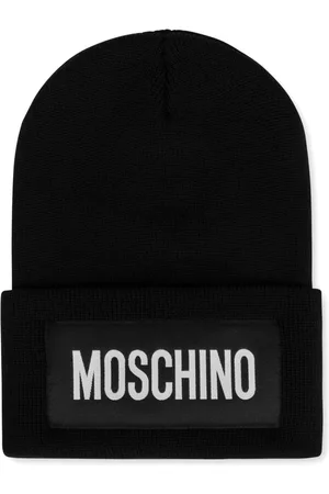 Moschino Logo-patch beanie hat