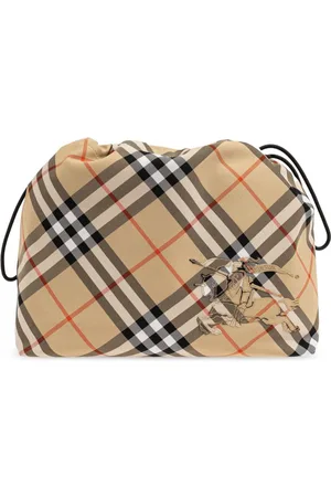 Burberry Check-pattern clutch bag