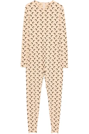 Marine Serre Moon-print jersey jumpsuit