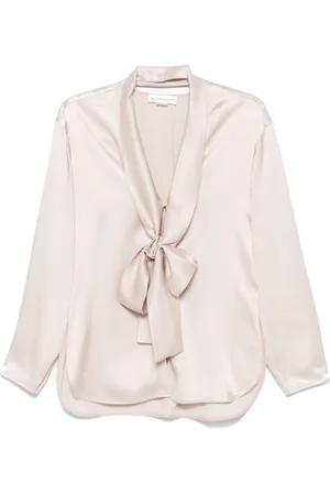 Victoria Beckham V-neck scarf shirt