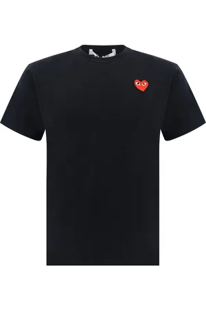 Comme des Garçons Heart-patch cotton T-shirt