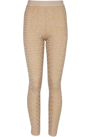 Balmain Labyrinth knitted leggings