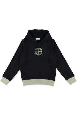 Stone Island Compass Badge cotton hoodie
