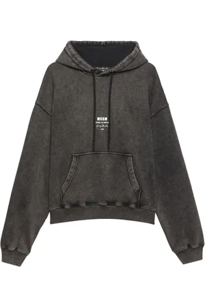 Msgm Helmet print drawstring hoodie