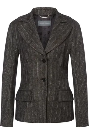 Alberta Ferretti Pinstriped single-breasted blazer