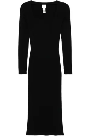 Patou Corset ribbed maxi dress