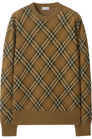 Burberry Check-pattern wool sweater