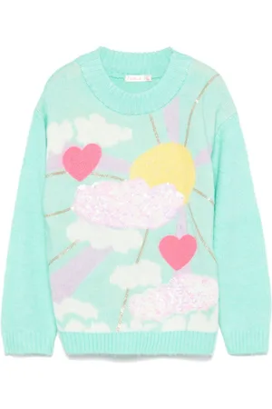 Billieblush Pattern-jacquard sweater