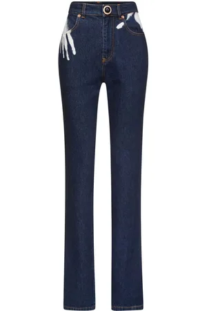 AREA Handprint straight-leg jeans