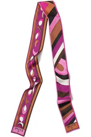 Puccini Iride Pesci-print silk scarf