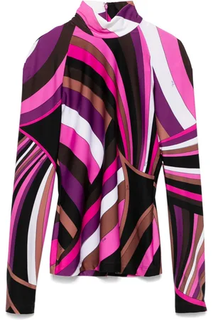 Puccini Iride-print top