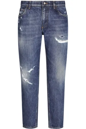 Dolce & Gabbana Ripped straight-leg jeans