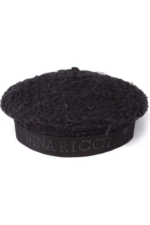Nina Ricci Logo tweed beret