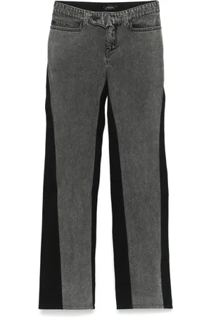 MUGLER Bi-color straight leg jeans