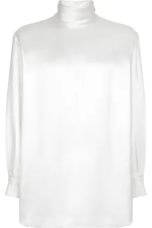 Dolce & Gabbana High-neck silk shirt