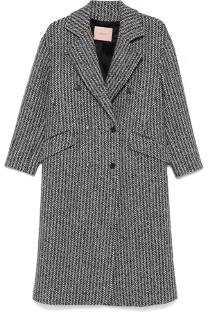Twin-Set Herringbone coat