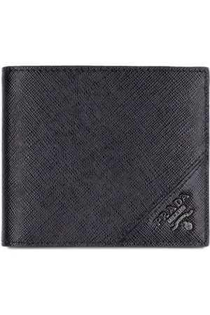 Prada Triangle-logo bi-fold wallet