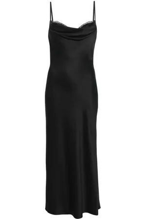 Alexander McQueen Drape-neck midi dress