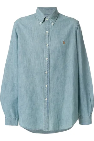 Ralph Lauren Logo embroidered denim shirt