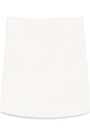 Casablanca Column Stitch mini skirt
