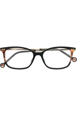 Carolina Herrera Tortoiseshell rectangle-frame glasses